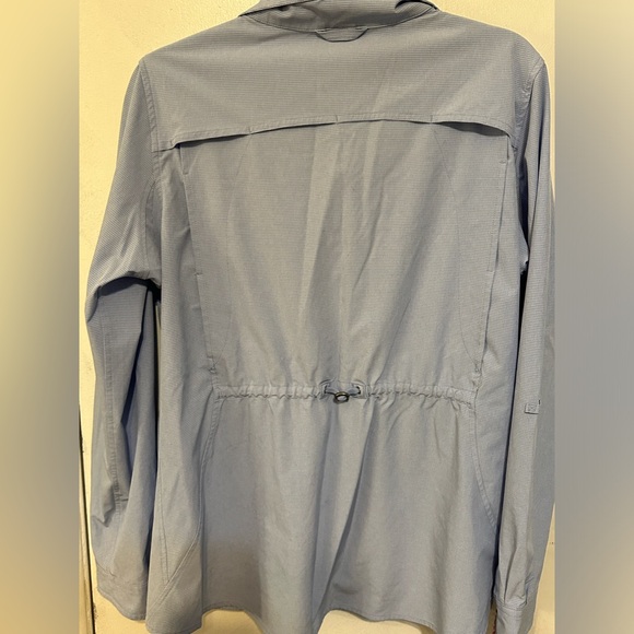 Duluth Trading Womens Sol Survivor Jacket L Snap Tech Vented Roll Tab Sleeve - Picture 4 of 6